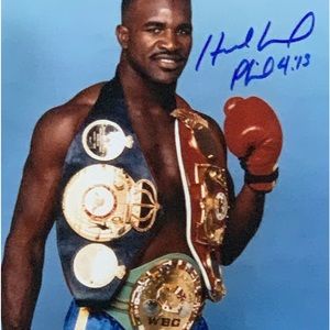 Boxing Champion Evander Holyfield autographed 8 x 10 photo with COA